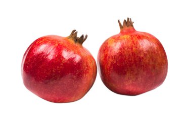 Beyaz arkaplanda izole edilmiş tatlı nar. 