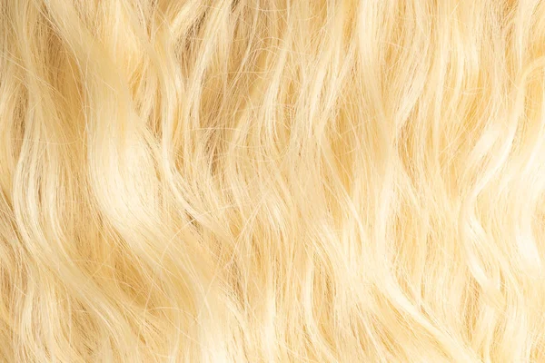 Blond vlnité vlasy vzor. Horní pohled. — Stock fotografie