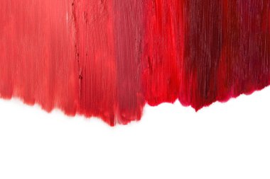 Ruj izi. Işıktan koyu renk ruj dokusuna.  