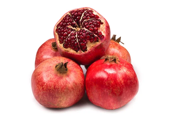 Sweet pomegranate isolated on white background. — Stock Photo, Image