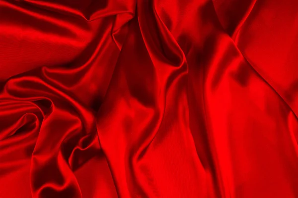 Vörös selyem vagy szatén luxus szövet textúra használható absztrakt vissza — Stock Fotó