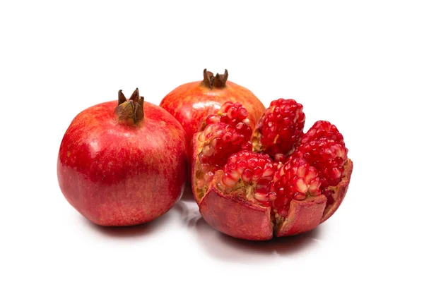 Sweet pomegranate isolated on white background. — Stock Photo, Image