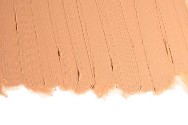 Sıvı temel dokusu. Kadınları telafi etmek için. Üst Manzara. İzole edilmiş