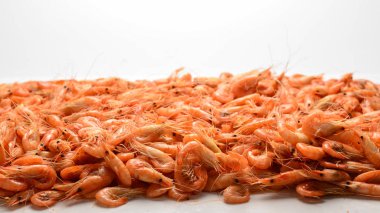 Arka plan olarak lezzetli taze karidesler.