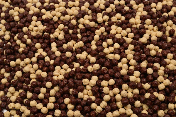 Płatki kukurydziane czekoladowe jako tło. — Zdjęcie stockowe