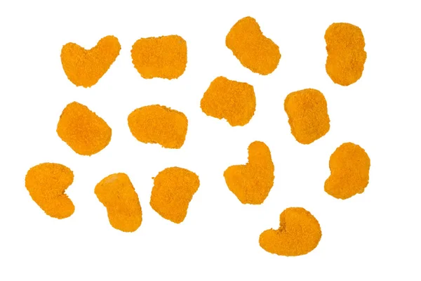 Nuggets isolated on a white background. — Stock Photo, Image