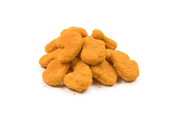 Nuggets isolés sur un fond blanc. — Photo