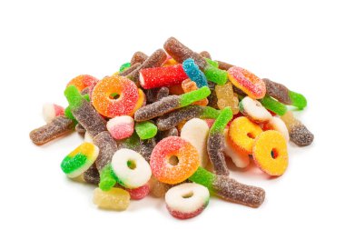 Çeşit çeşit şekerleme. Üst Manzara. Jöleli şekerler.