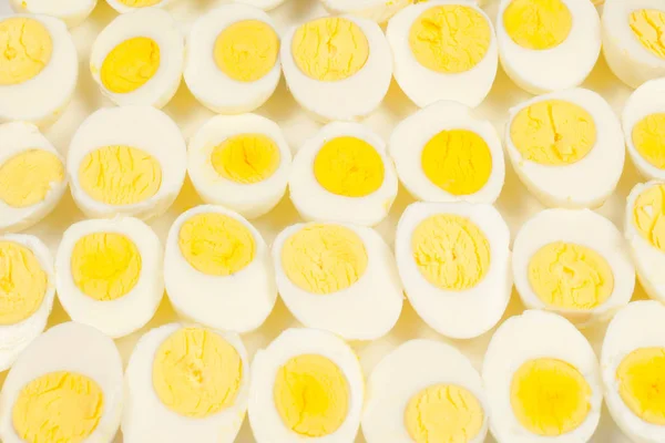 Fondo huevos medio cocidos . —  Fotos de Stock