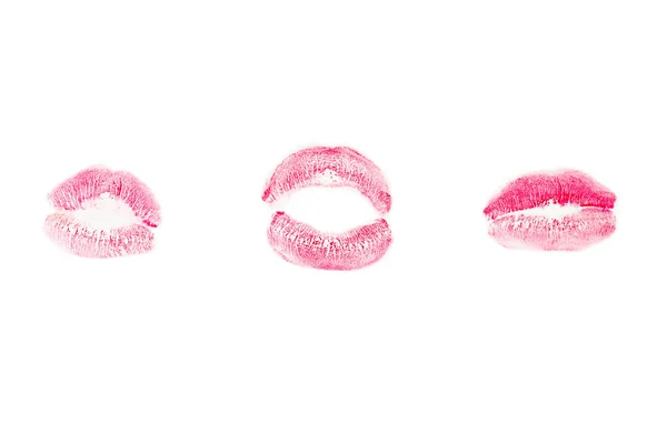 Woman kiss isolated on white background. — 스톡 사진