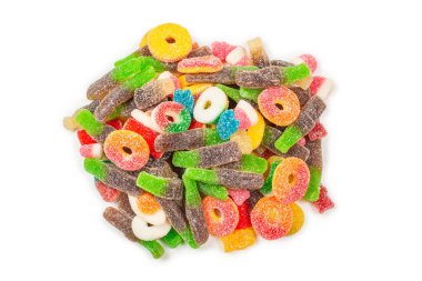 Çeşit çeşit şekerleme. Üst Manzara. Jöleli şekerler.