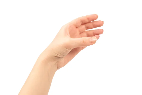 Beyazlar içinde soyutlanmış bir kadın eli