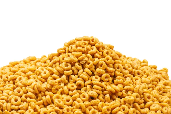 Corn-flakes sfondo e consistenza. Vista dall'alto. — Foto Stock