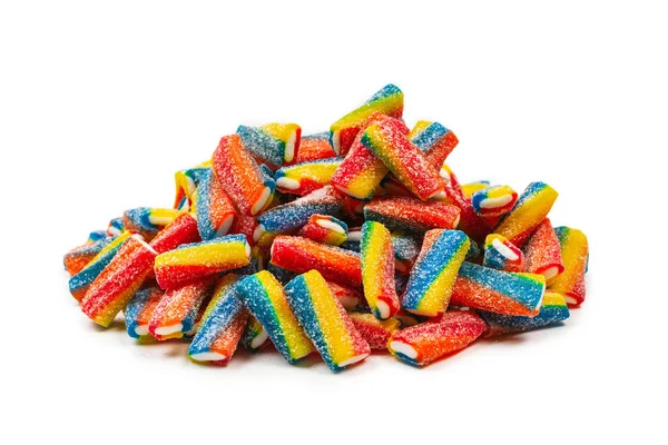 Tubos coloridos, caramelos de gelatina . — Foto de Stock
