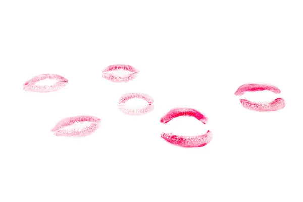 Женщина поцелуй изолированы на белом фоне . — стоковое фото