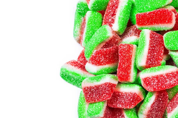 Watermelon jelly sweets. Tasty chewing candies. — 스톡 사진