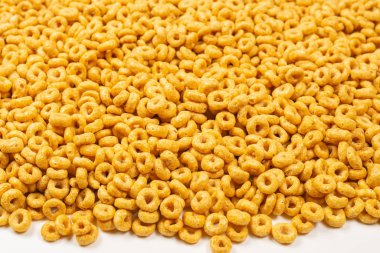 Mısır gevreği arka plan ve doku. Üst görünüm. 