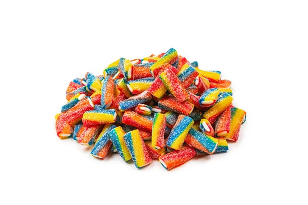 Tubi colorati, caramelle alla gelatina . — Foto Stock