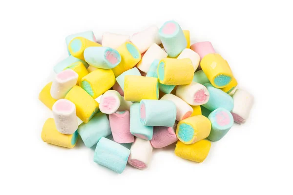 Färgglada välsmakande marshmallow bakgrund. — Stockfoto