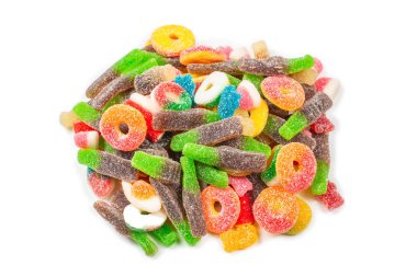 Çeşit çeşit şekerleme. Üst Manzara. Jöleli şekerler.