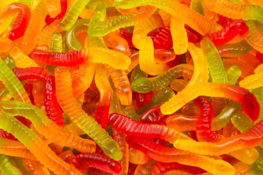 Sulu renkli jöleli şekerler. Şekerleme.. 