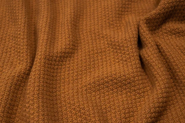 Modèle de tissu tricoté brun . — Photo