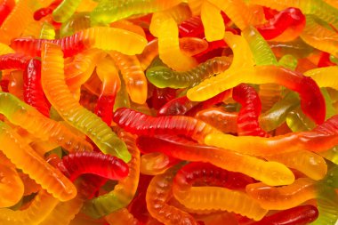 Sulu renkli jöleli şekerler. Şekerleme.. 