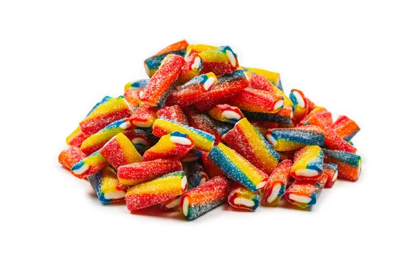 Tubi colorati, caramelle alla gelatina . — Foto Stock