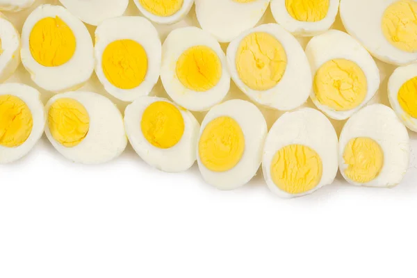 Полувареные яйца фон . — стоковое фото