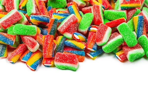 Assorted gummy candies. Top view. Jelly  sweets. — Stock Photo, Image
