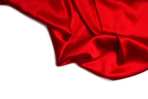 Червоний Шовк Або Атласна Розкішна Тканина Може Використовуватись Абстрактний Фон — стокове фото