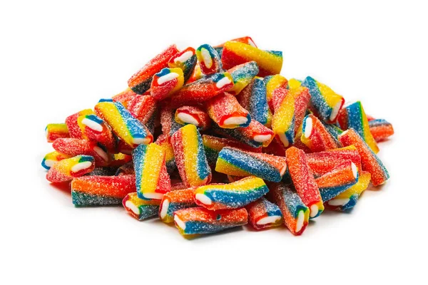 Renkli Tüpler Jöleli Şekerler Üst Görünüm — Stok fotoğraf