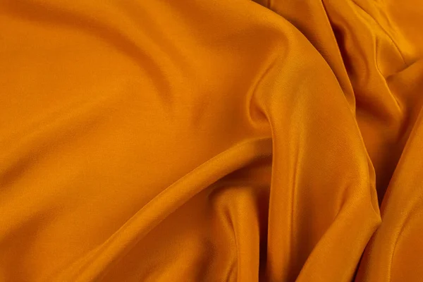 Seda Dourada Cetim Textura Tecido Luxo Pode Usar Como Fundo — Fotografia de Stock