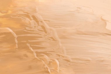 Sıvı temel dokusu. Kadınları telafi etmek için. Üst görünüm.