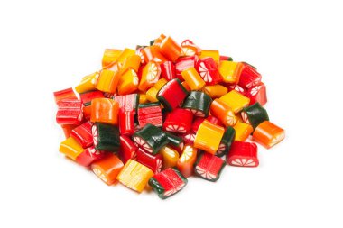 Citrus renkli şekerler. Jöleli şekerler, üst manzara.. 