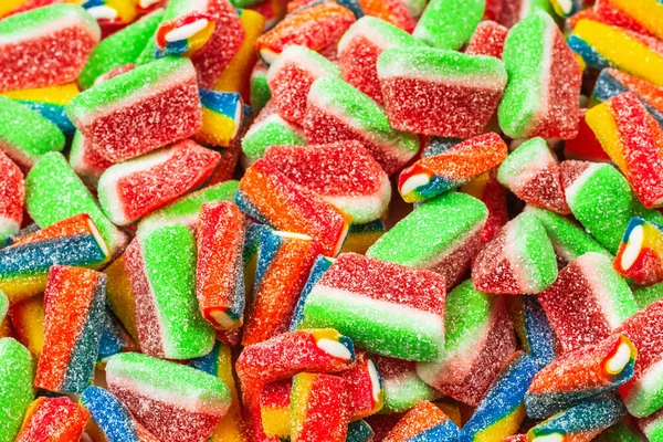 Permen Karet Berbagai Macam Pemandangan Bagus Latar Belakang Jelly Sweets — Stok Foto