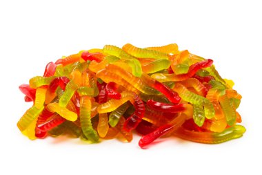 Sulu renkli jöleli şekerler. Şekerleme. Yılanlar.. 