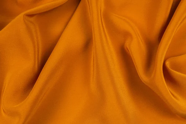 Seda Dourada Cetim Textura Tecido Luxo Pode Usar Como Fundo — Fotografia de Stock