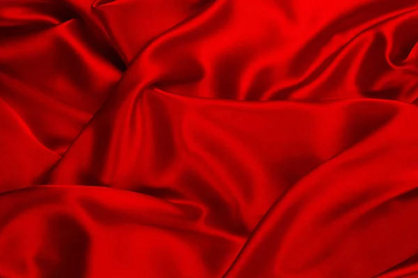 Czerwony Pomarańczowy Jedwab Lub Satynowa Luksusowa Tkanina Może Być Wykorzystywana — Zdjęcie stockowe