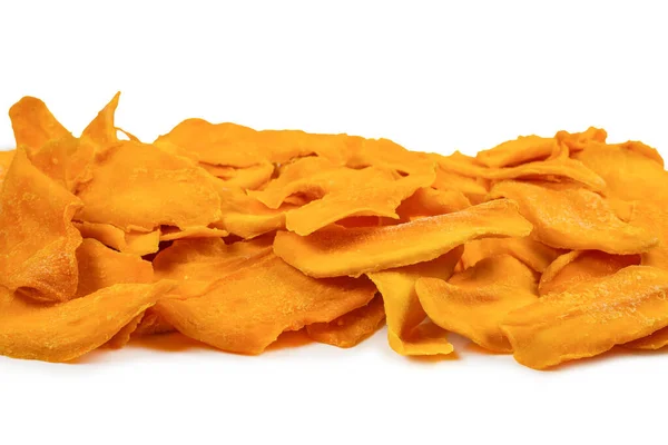 Tasty Sugar Mango Slices Background Top View — Stock Photo, Image