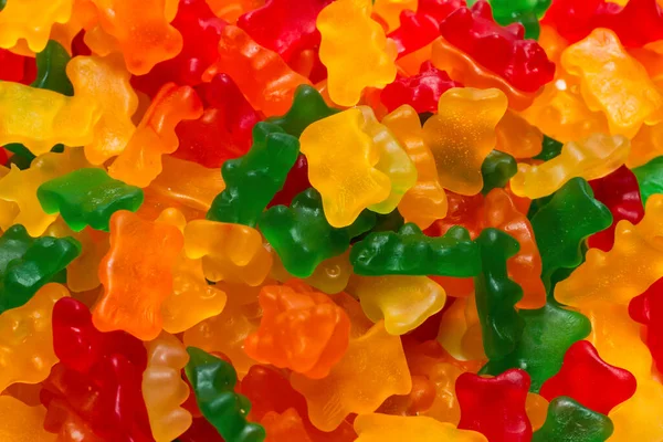 Jelly Sweats Bears Background Top View — Stock Photo, Image