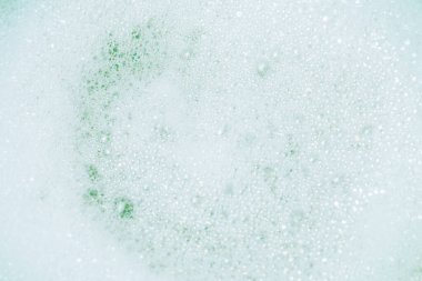 Yeşil köpük arka plan, üst manzara. Boşluğu kopyala. 