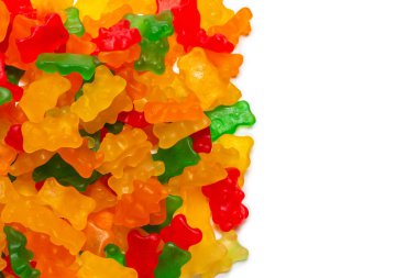 Jöle gibi kokan eşofmanlar arka planda. Üst görünüm.