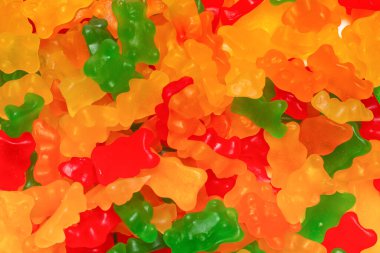 Jöle gibi kokan eşofmanlar arka planda. Üst görünüm.