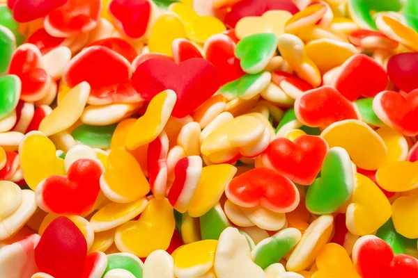 Saftiga Färgglada Gelégodis Gummigodis — Stockfoto