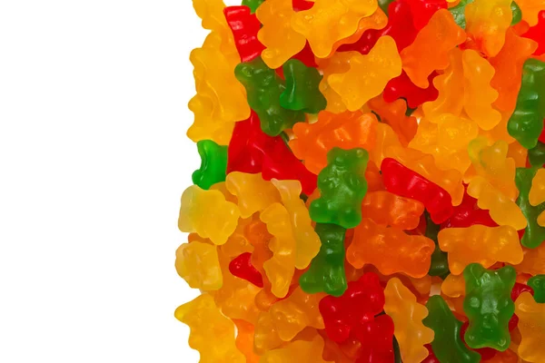 Jelly Tasty Sweats Bears Background Top View — Stock Photo, Image