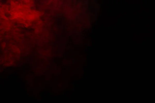 Red Steam Black Background Copy Space — Stock Photo, Image