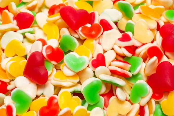 Sappige Kleurrijke Gelei Snoepjes Kauwgom Snoep — Stockfoto