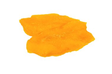 Tatlı mango dilimleri arka planda. Üst görünüm. 