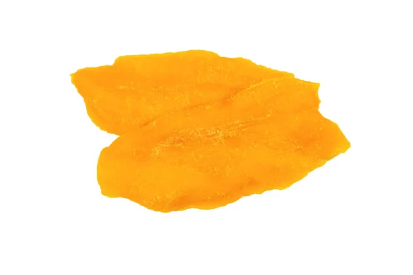 Smaklig Socker Mango Skivor Bakgrund Ovanifrån — Stockfoto